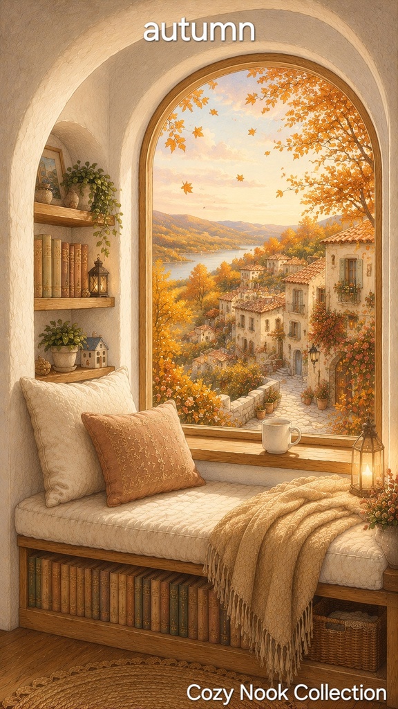 部屋背景7点セット|ヌック・インテリア壁紙素材|手描き風背景