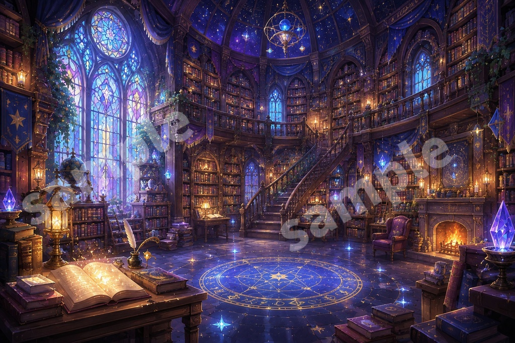 背景素材6点セット|ファンタジー 魔法 |TRPG配信 VRChat|単品あり
