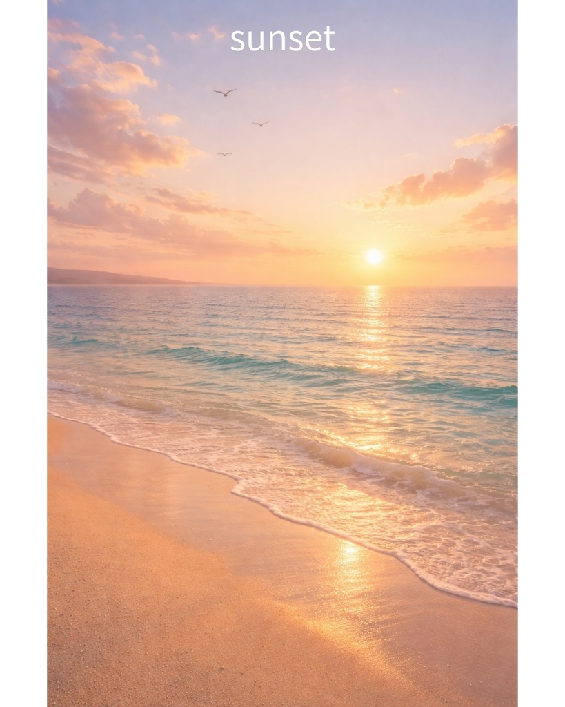 海の風景 背景画像|4種セット *無料お試しあり* 高画質JPEG 2:3 単品購入OK