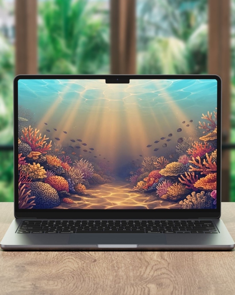 海中イラスト背景4種|JPEG 3:2 壁紙 配信背景
