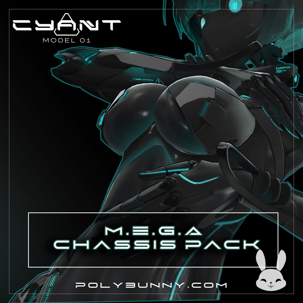 【オリジナル3Dコスチューム】CYANT - M.E.G.A Chassis Pack [シアント] [VRC]
