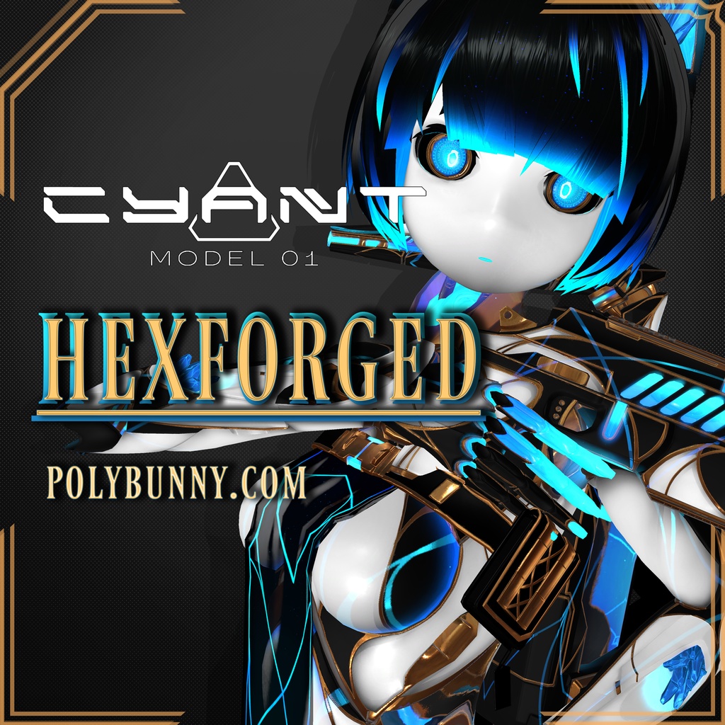 [VRC] CYANT [シアント] HEXFORGED スキン [Material/Texture]