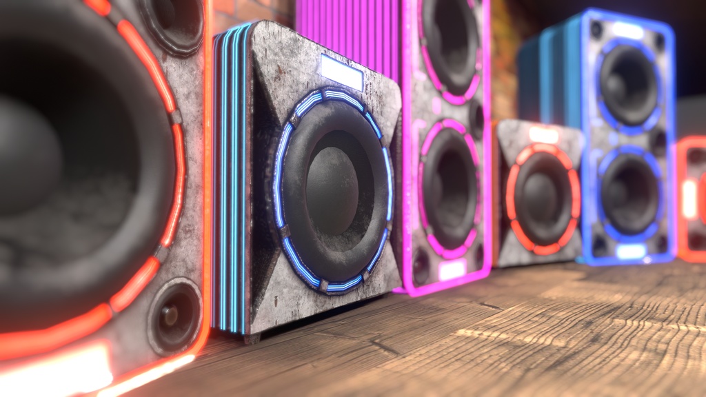 Banana Speakers V12 - Futuristic