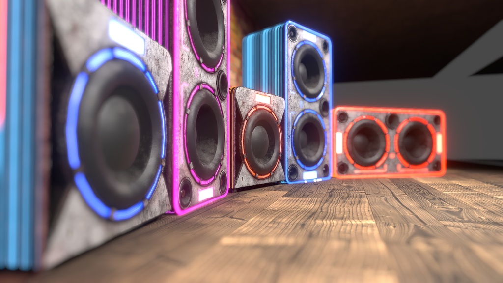 Banana Speakers V12 - Futuristic