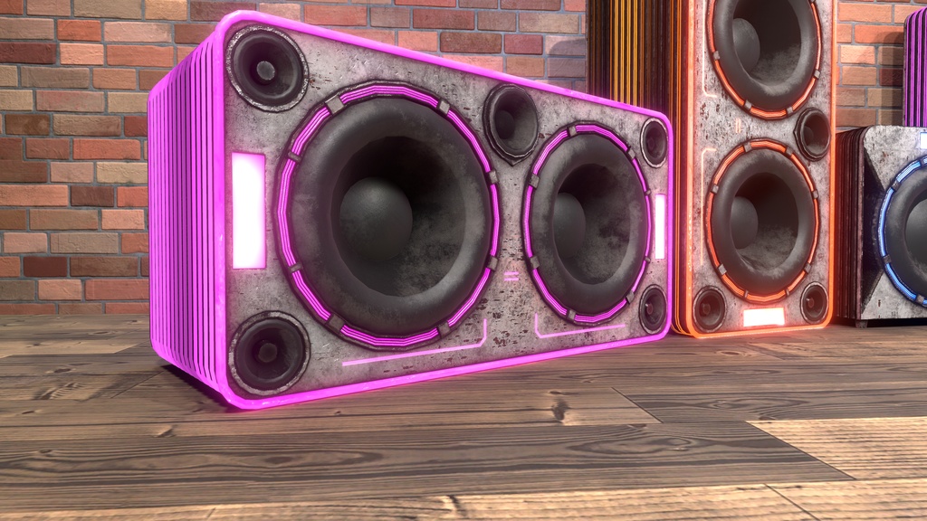 Banana Speakers V12 - Futuristic