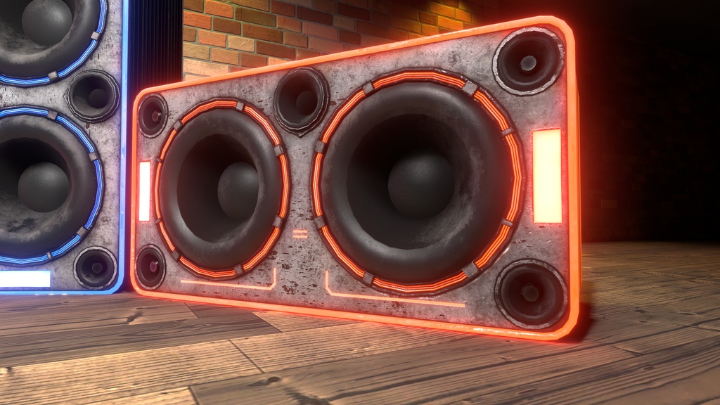 Banana Speakers V12 - Futuristic