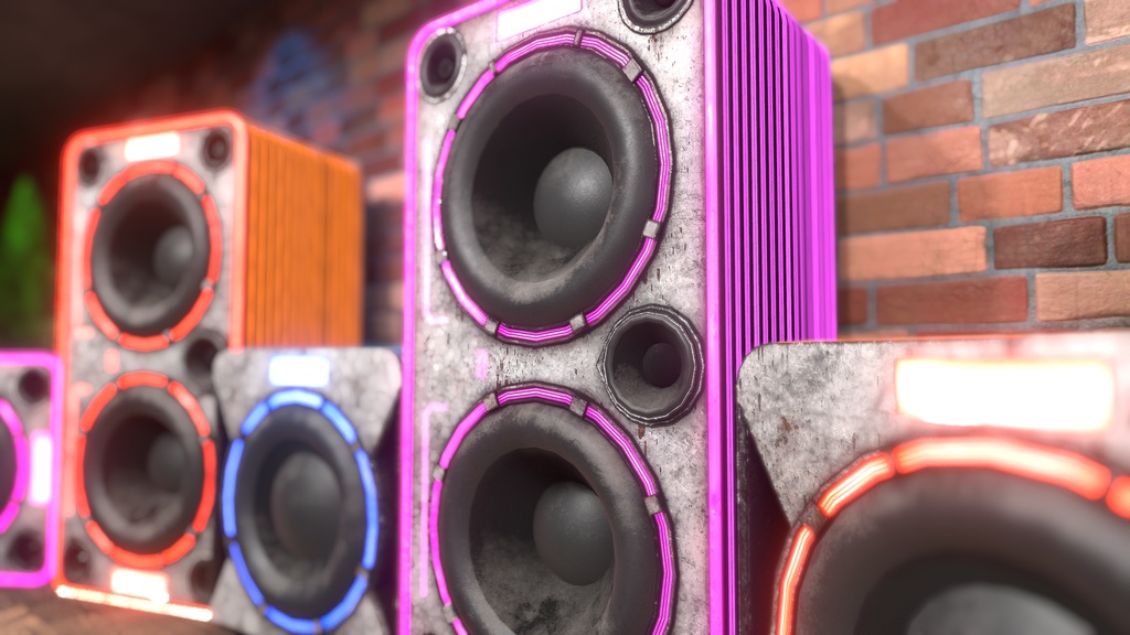 Banana Speakers V12 - Futuristic