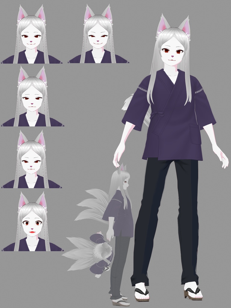 【VRoidで作った】妖怪、人外多め【VRMモデル配布】