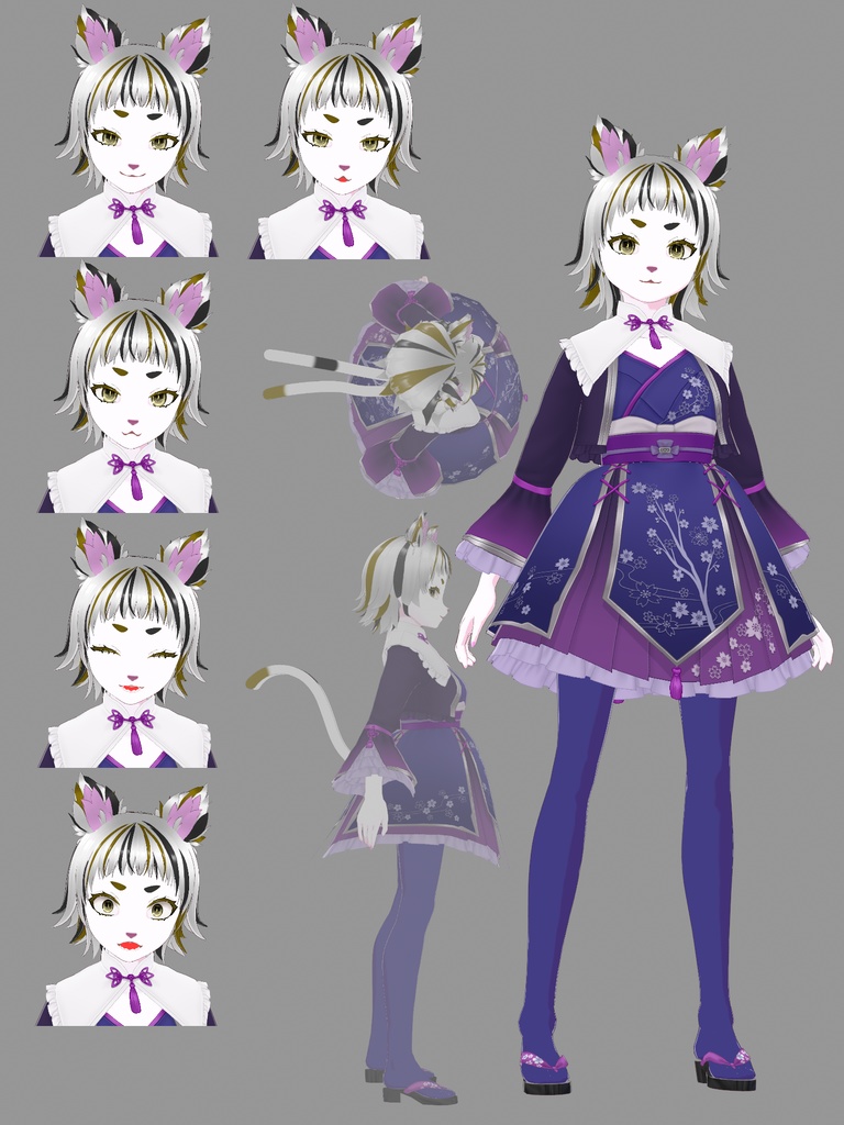 【VRoidで作った】妖怪、人外多め【VRMモデル配布】