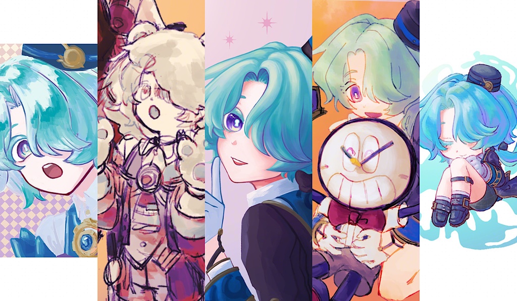 【1/12発行】ミーシャイラスト本「Good night,Sweet dreams.」