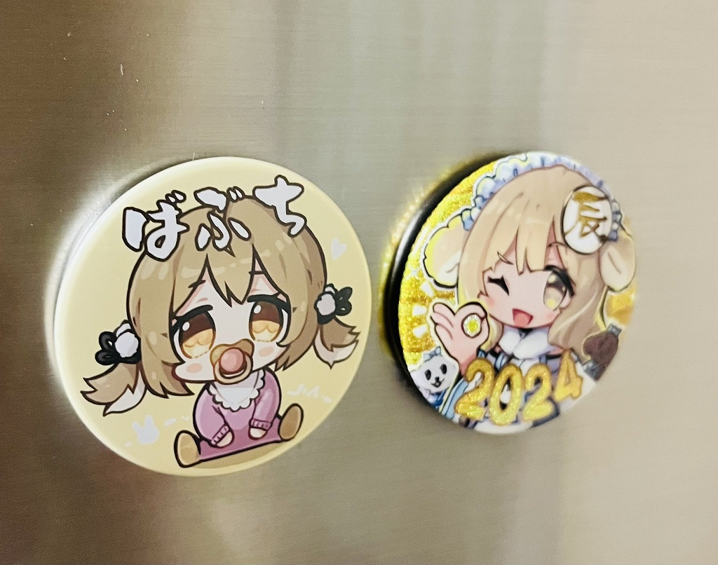 【非公式】C103 「ねるちゃん缶バッジ 」(2種)