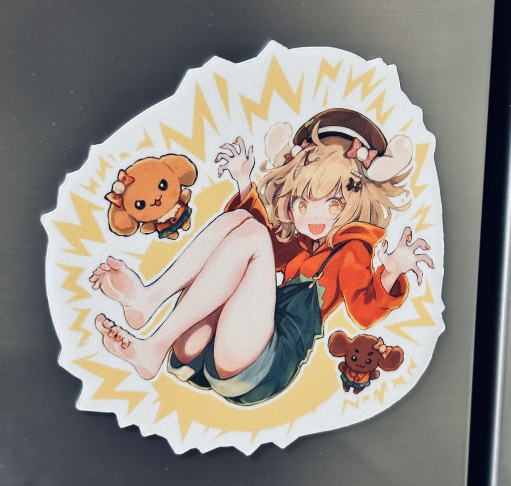 【非公式】C106新作「ねるちゃんビリビリマグネットシート」