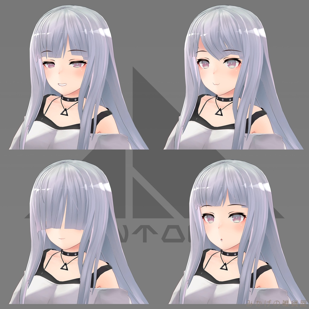 Leeme Reeva用 Hair B ぱっつんロング みかげの雑貨屋 Booth