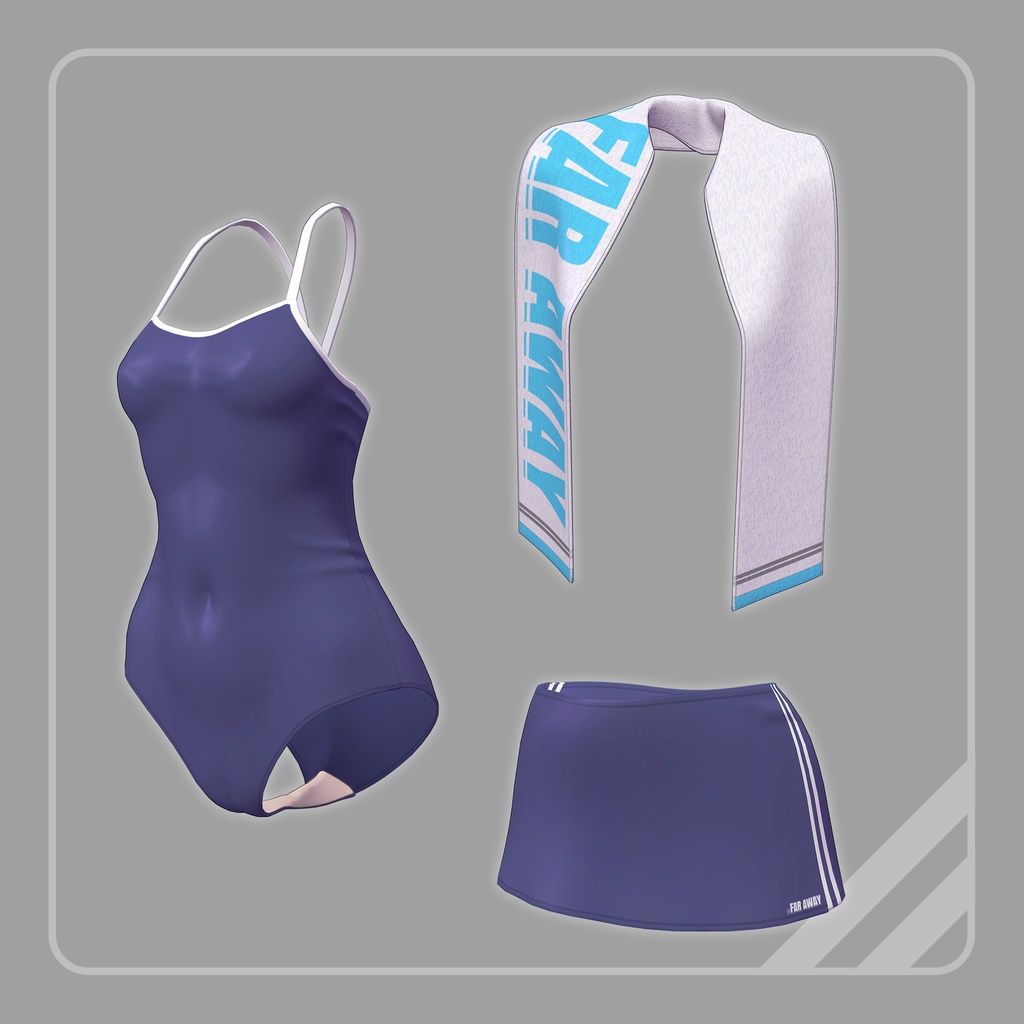 【ShacloPure用衣装】NewSchoolSwim -ニュースクールスイム-.