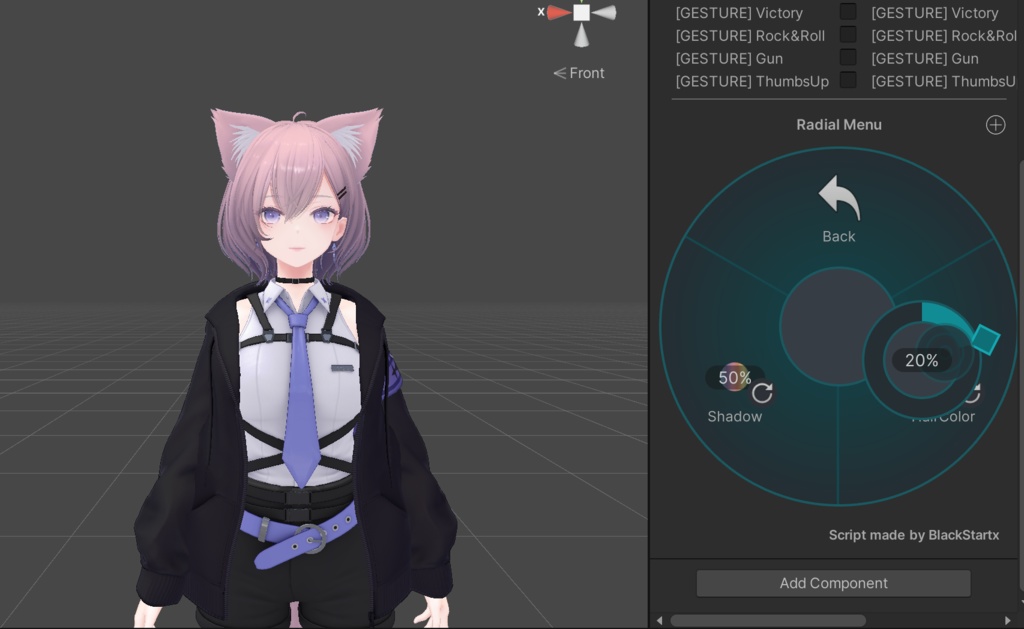 Hakuu V2用 HairColor設定等