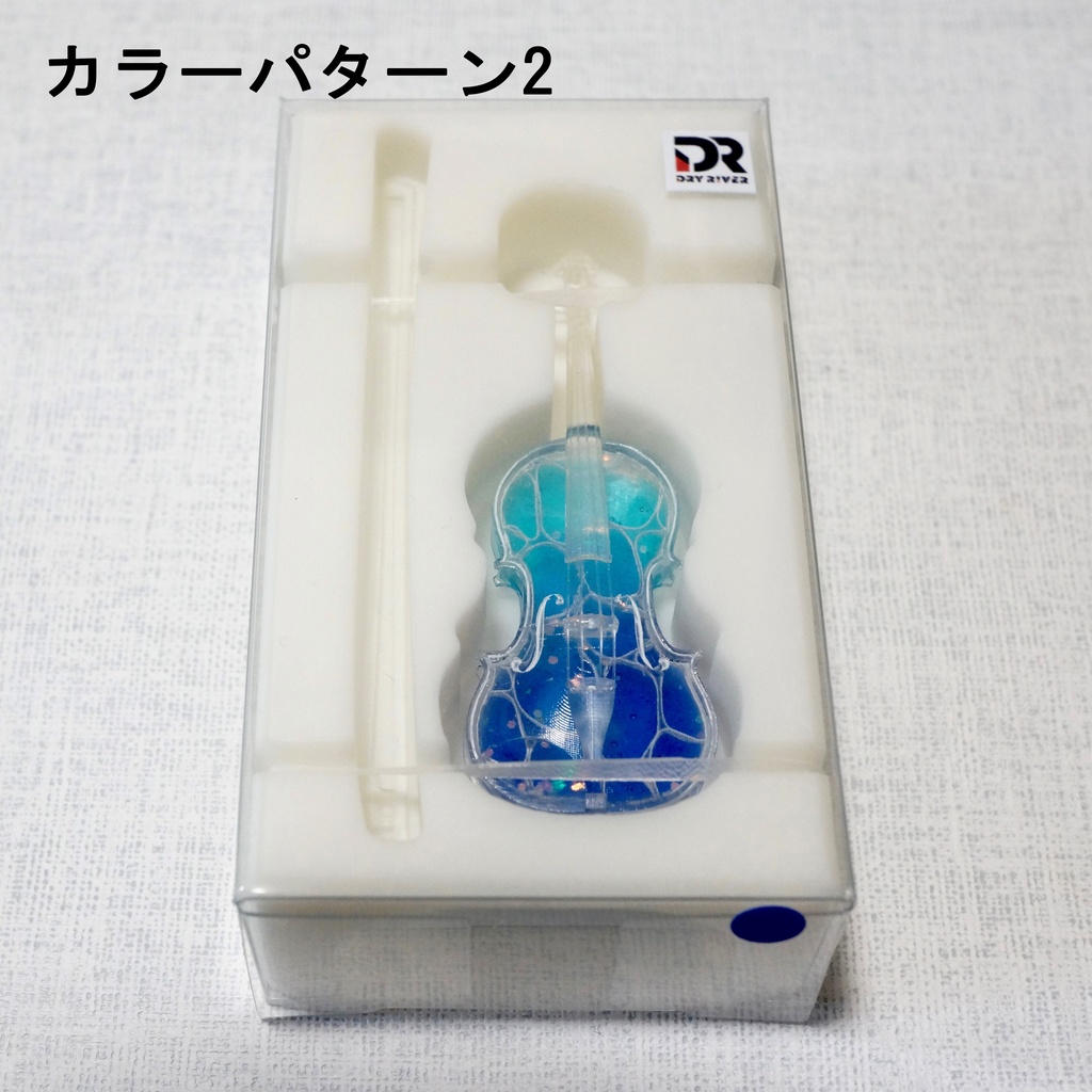 1/12スケールミニチュアクリアヴァイオリン波紋 完成品