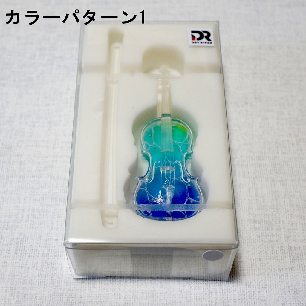 1/12スケールミニチュアクリアヴァイオリン波紋 完成品