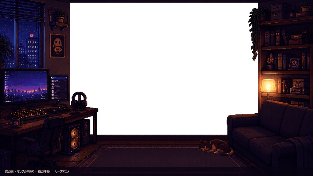 Midnight Room — ねこと一緒の秘密基地|OBS配信部屋