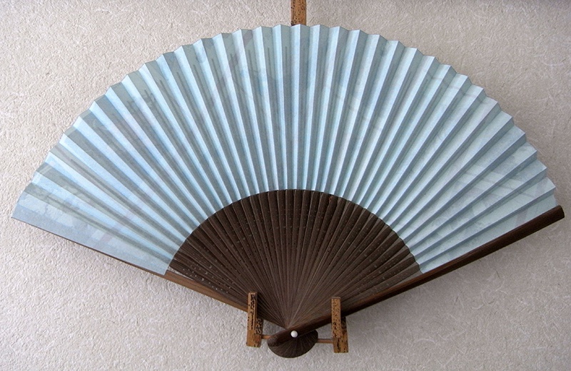 紳士夏扇子「生霊-いきすだま-」小紋柄