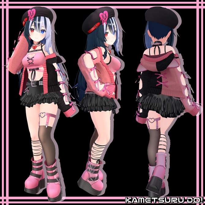 【桔梗・セレスティア・舞夜・萌用】❤ゆるパンクコーデ❤【衣装】