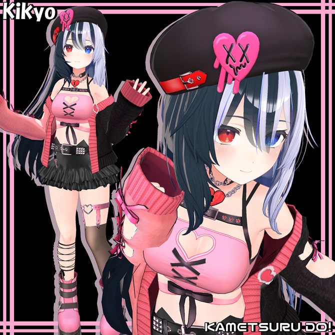 【桔梗・セレスティア・舞夜・萌用】❤ゆるパンクコーデ❤【衣装】