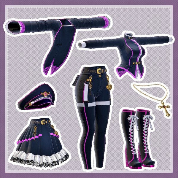 【5アバター対応】Imperial Style【衣装】