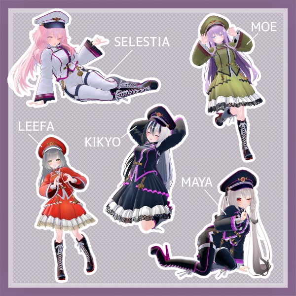 【5アバター対応】Imperial Style【衣装】