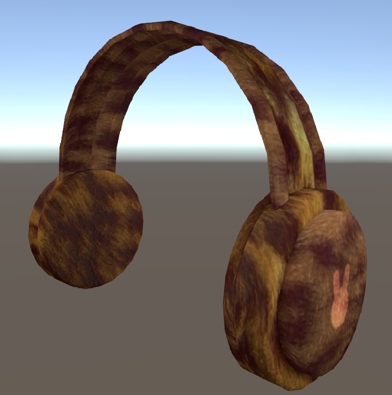 耳当て ボーン入り VRChat向けアクセサリ