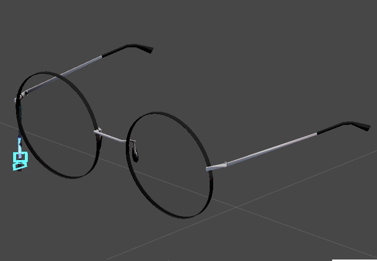 丸眼鏡 round glasses VRChat向けアクセサリ