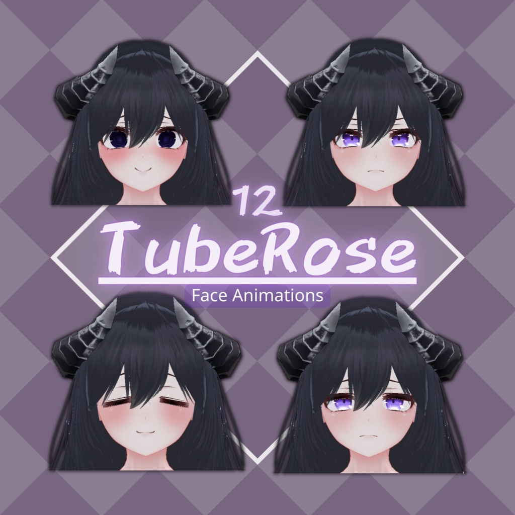 ✨12+1 Face Animations ✨ 【 TubeRose チューベローズ 】