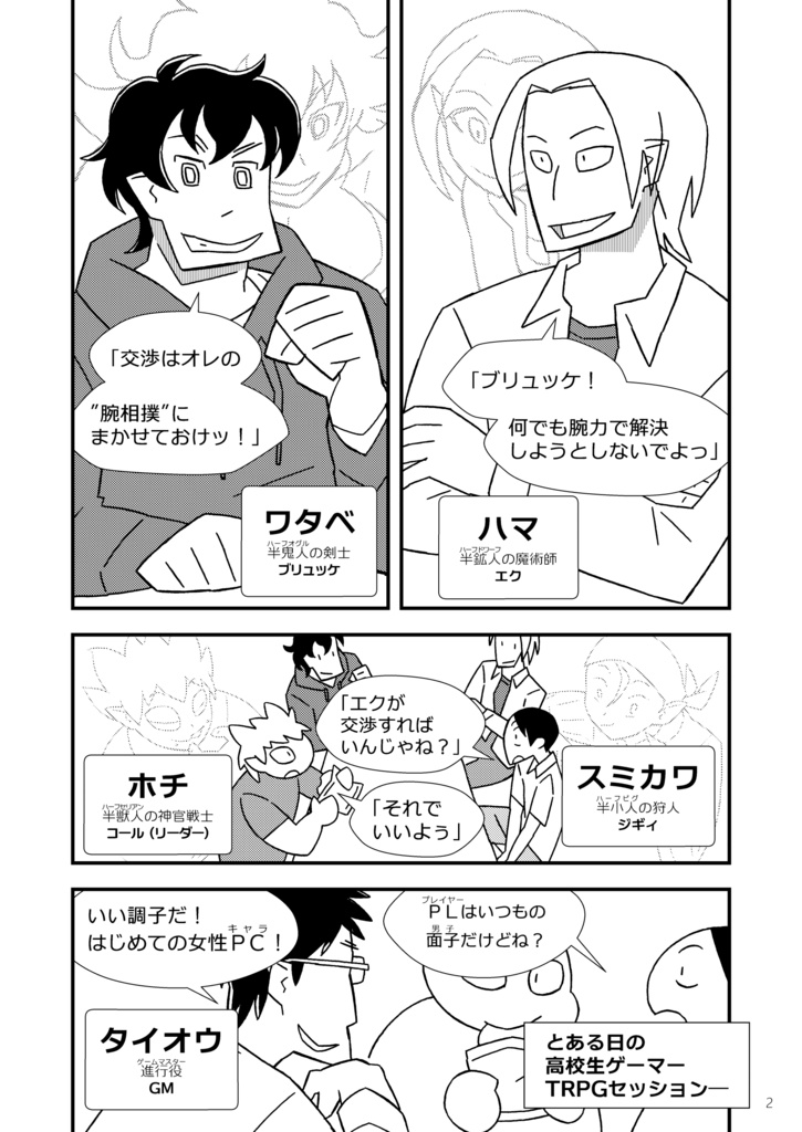 机上の後あと - TRPGコミック