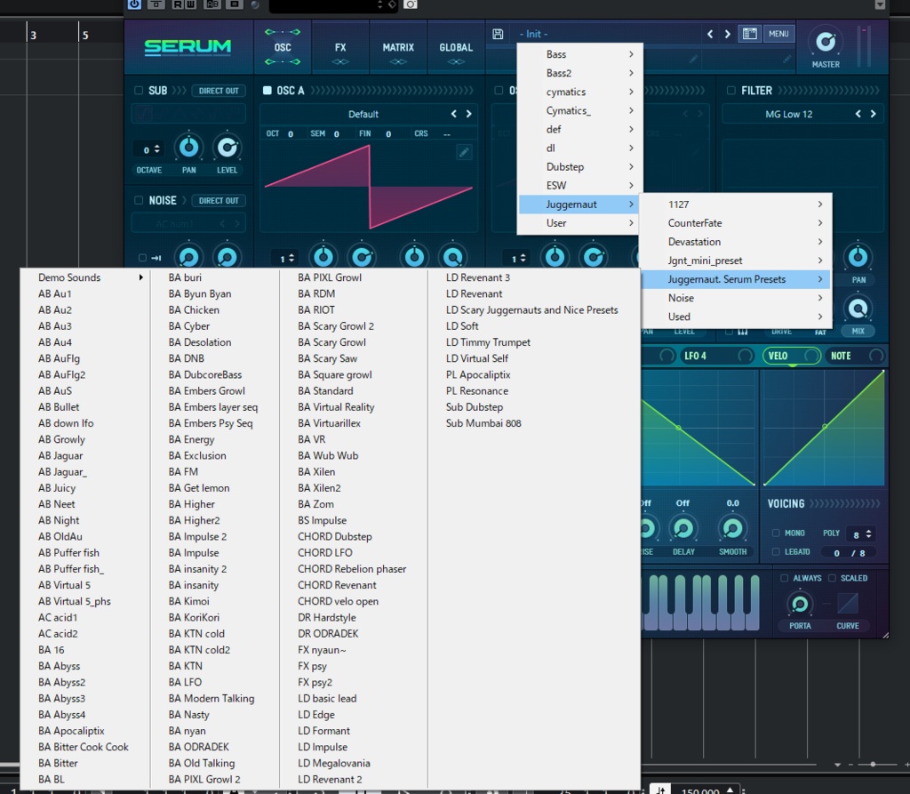 Juggernaut. Serum Presets