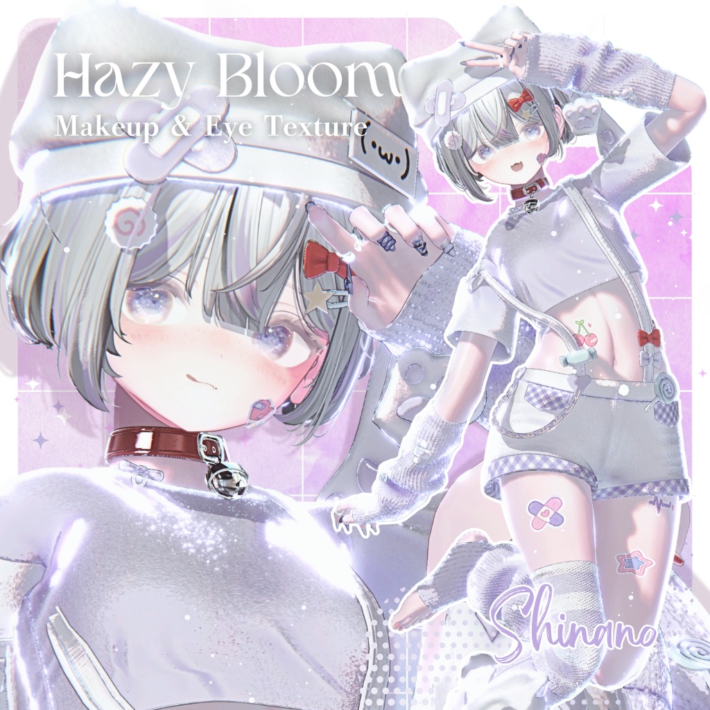 🌟SALE🌟【2アバター】Hazy Bloom Makeup & Eye Texture