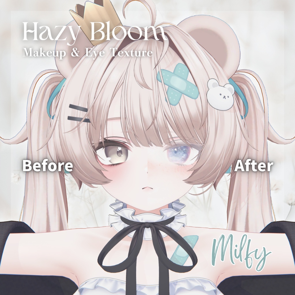 🌟SALE🌟【3 Avatars】Hazy Bloom Makeup & Eye Texture