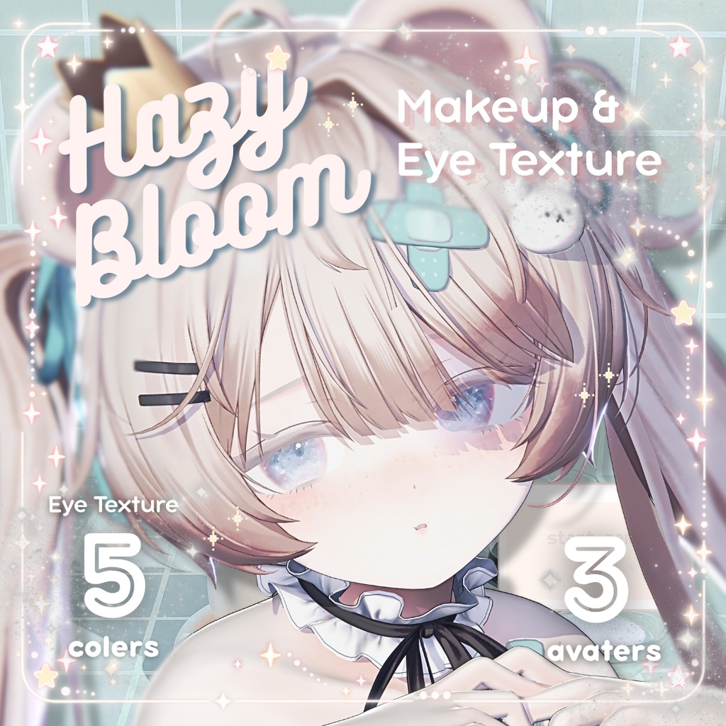 🌟SALE🌟【3 Avatars】Hazy Bloom Makeup & Eye Texture
