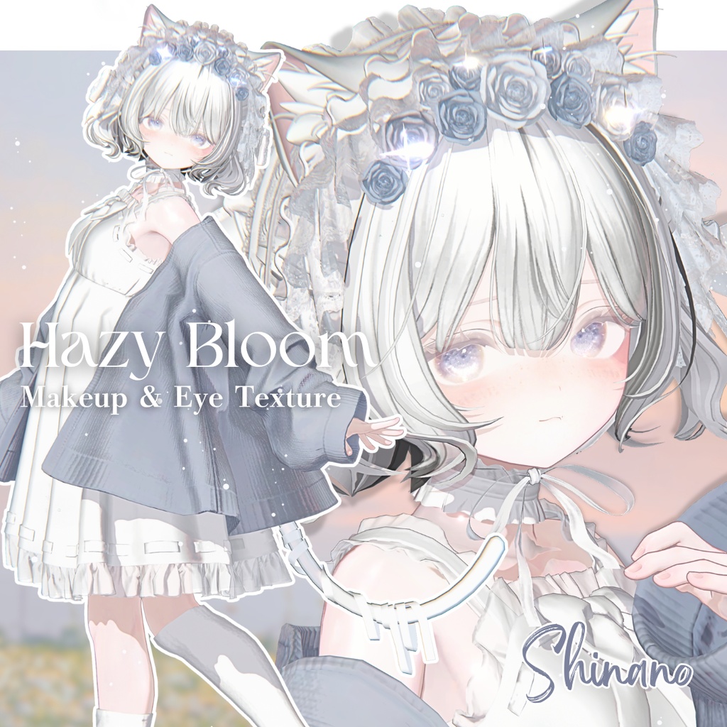 🌟SALE🌟【2アバター】Hazy Bloom Makeup & Eye Texture