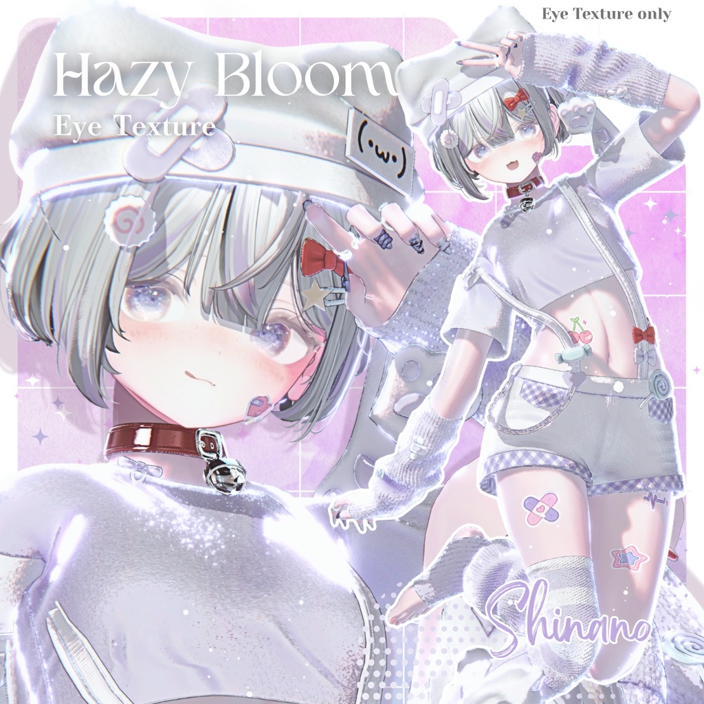 🌟SALE🌟【12アバター対応】Hazy Bloom Eye Texture【5colors】