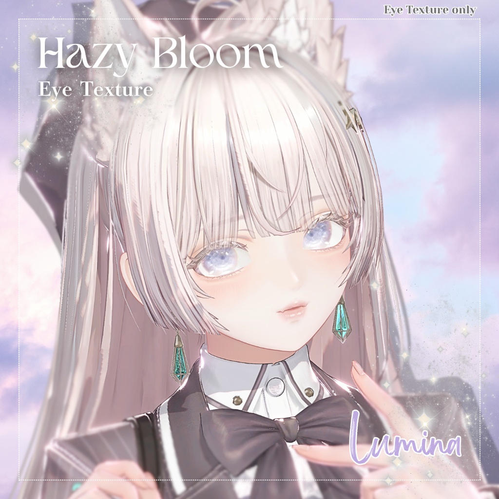 【7アバター対応】Hazy Bloom Eye Texture【5colors】