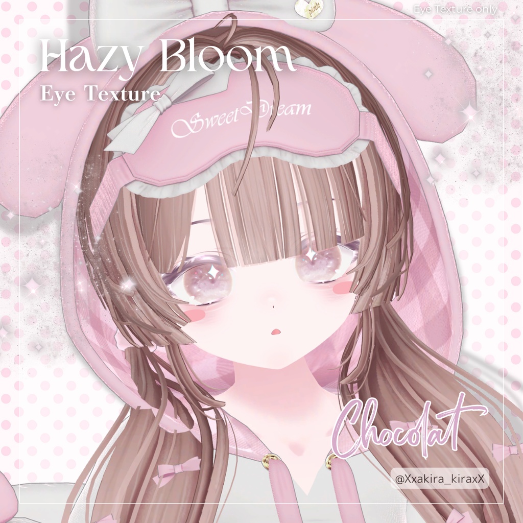 【6アバター対応】Hazy Bloom Eye Texture【5colors】