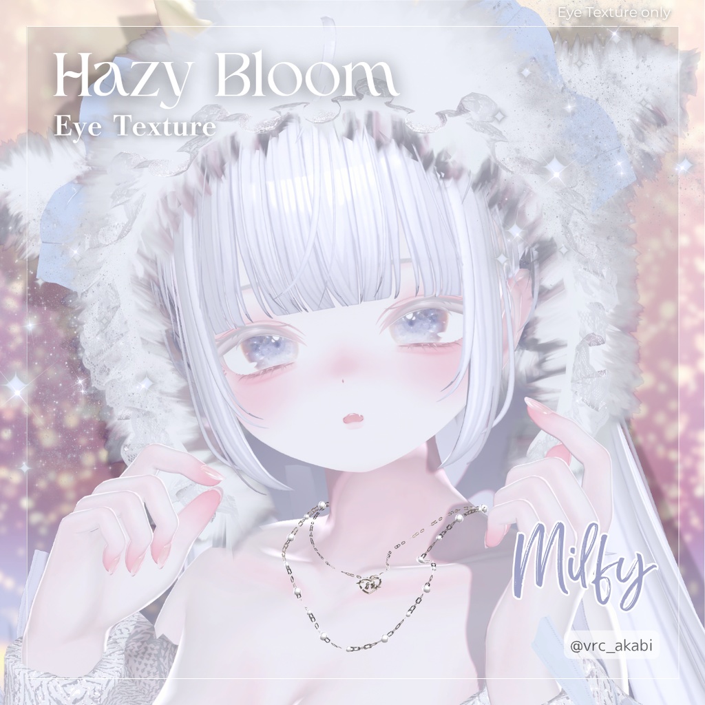 【6アバター対応】Hazy Bloom Eye Texture【5colors】