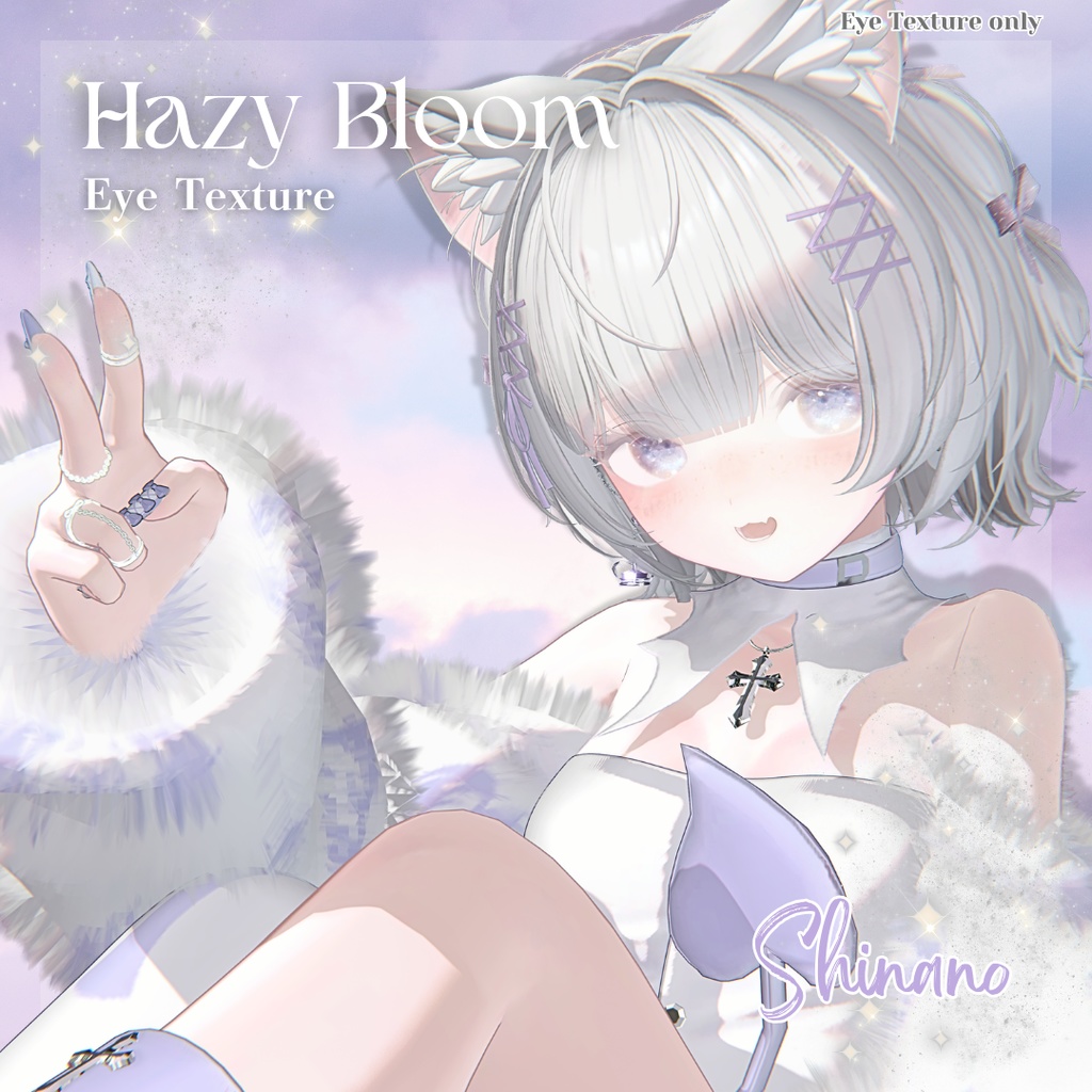 【6アバター対応】Hazy Bloom Eye Texture【5colors】