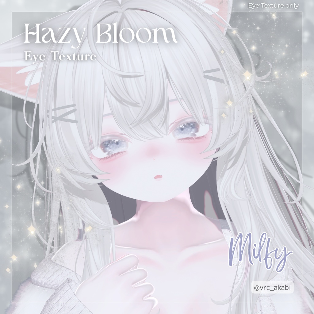 【6アバター対応】Hazy Bloom Eye Texture【5colors】