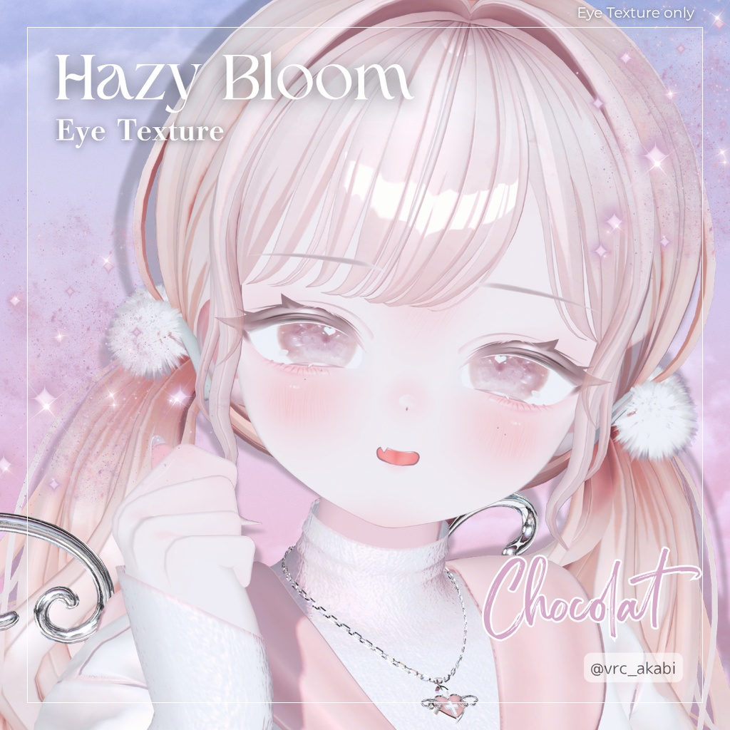 【6アバター対応】Hazy Bloom Eye Texture【5colors】