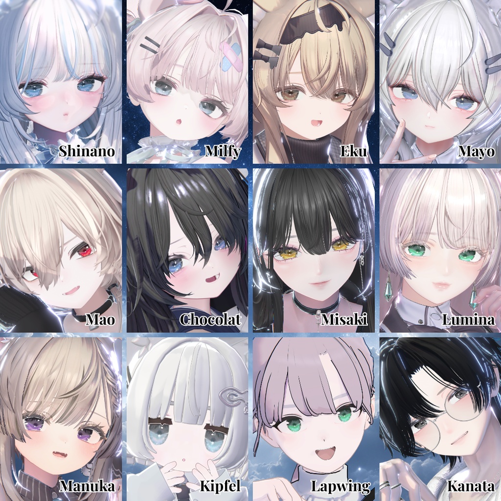 🌟SALE🌟【12アバター対応】Velvet Enchant Eye Texture【10colors】
