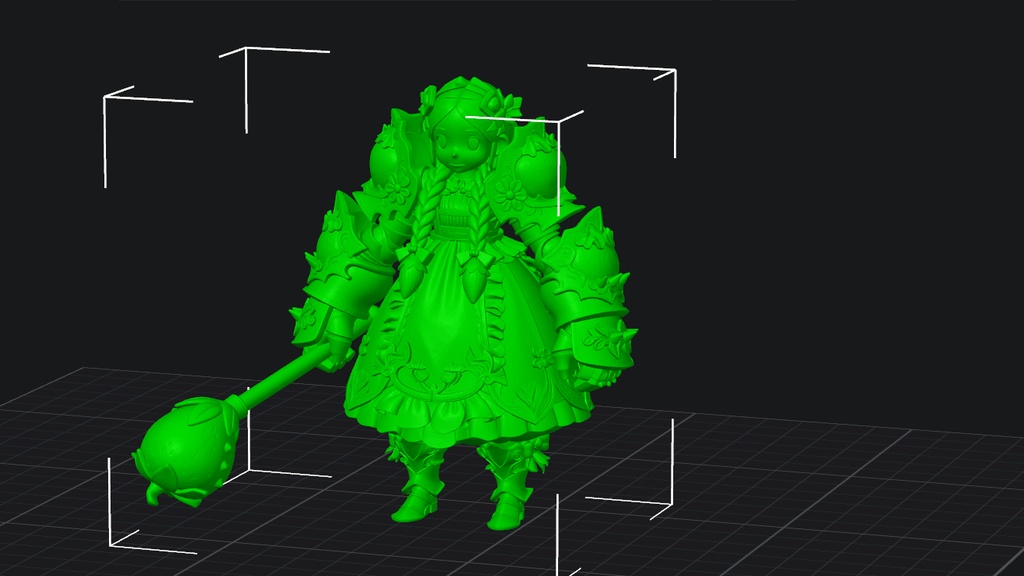 苺x戦士 (Strawberry Warrior) - 3Dプリント用STLデータパック