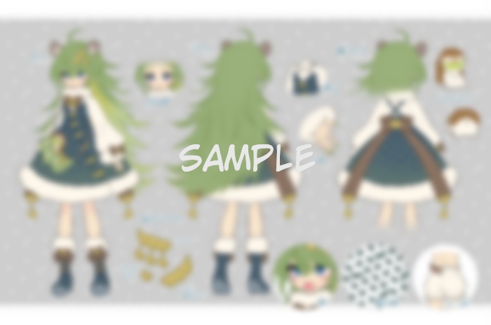 【限定1点/Live2D Model】Edamame hedgehog【キャラクターシート付き】