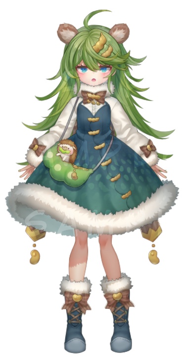 【限定1点/Live2D Model】Edamame hedgehog【キャラクターシート付き】