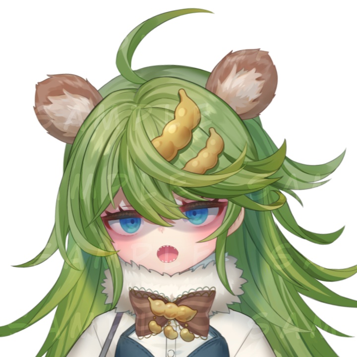 【限定1点/Live2D Model】Edamame hedgehog【キャラクターシート付き】