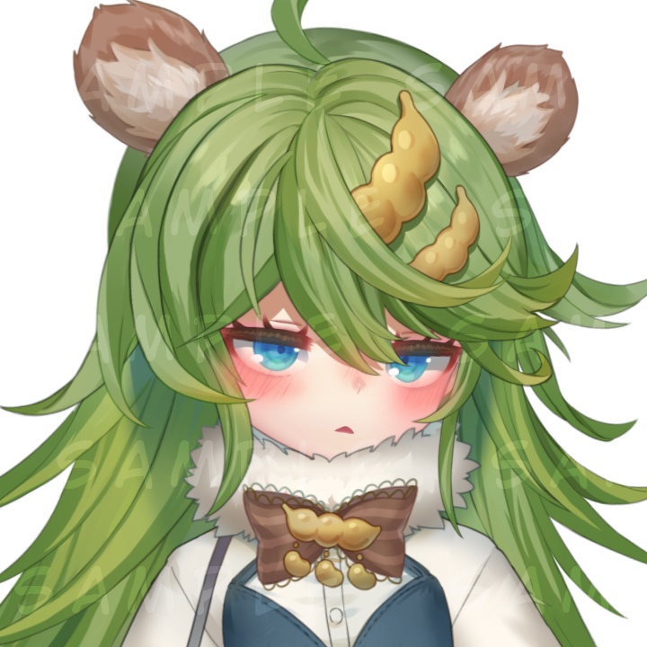 【限定1点/Live2D Model】Edamame hedgehog【キャラクターシート付き】