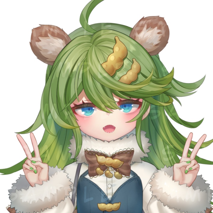 【限定1点/Live2D Model】Edamame hedgehog【キャラクターシート付き】